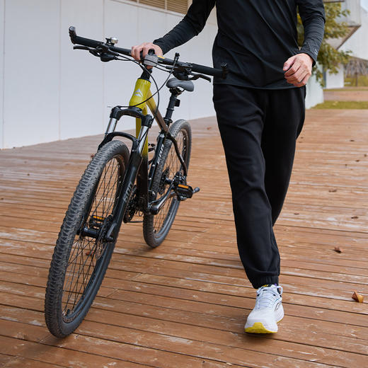 多威运动裤男新款弹力舒适长裤厚绒束脚休闲裤3652106 商品图3