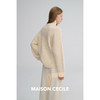 MAISON CECILE 特殊织法羊毛颗粒感点点肌理高领廓形针织毛衣 商品缩略图2