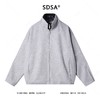 SDSA男士秋冬新款痞帅男装时尚简约撞色拉链立领毛呢夹克外套百搭 商品缩略图0
