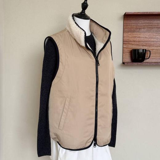 【澳洲品牌】EVERAU海盐椰丝100%羊毛正反两穿马甲EA8035 商品图4