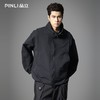 PINLI品立2025秋季新款男士宽松可翻高领纯色休闲梭织茄克外套潮GD253104150 商品缩略图2