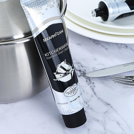 尚尼不锈钢清洁剂锅具适用除锈剂去烧痕光亮抛光剂多功能清洁膏 商品图2