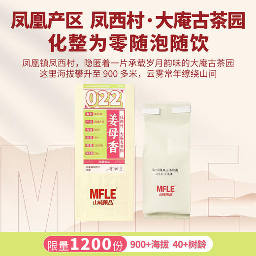 【山纯限品】2025年单丛系列022姜母香25g 商品图1