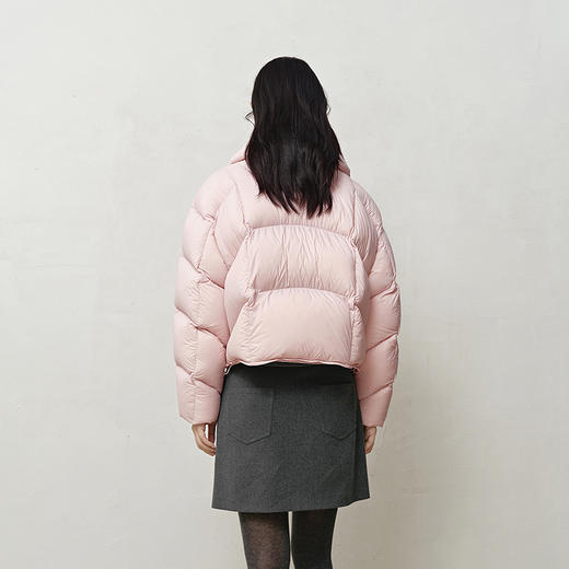 NEELLY纳俪商场同款冬新款云朵龟背简约短款羽绒服女舒适宽松外套N25103L01070 商品图1