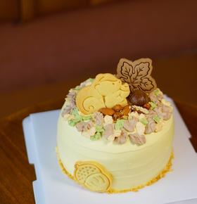 秋季上新｜曲奇小松鼠栗子蛋糕