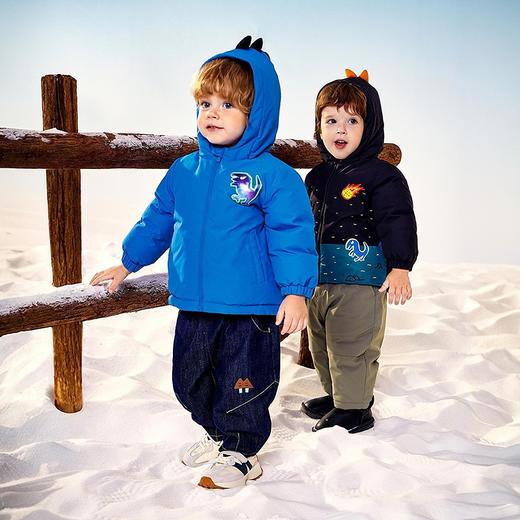 迷你巴拉巴拉男女童宝宝羽绒服保暖拒水拒油透湿汽可爱造型外套冬 商品图2