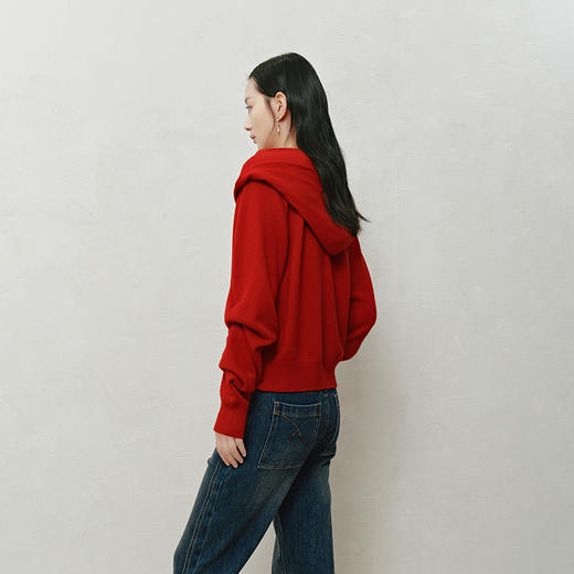 NEELLY纳俪商场同款冬季新款设计感休闲针织衫女亲肤通勤吸睛毛衣N25103A01062 商品图1