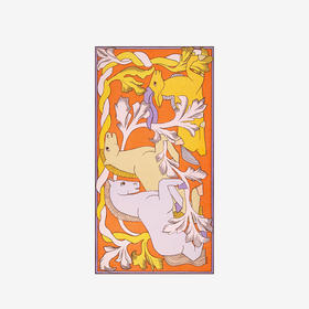 订购6周到｜Inoui Editions-100 CAVALE-马 橙色 围巾［法国设计师］