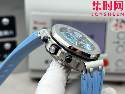 AP爱彼 OMF皇家橡树离岸计时系列 皇家橡树26238 蒂芙尼蓝 男士腕表 12点位小秒盘，表盘尺寸是热门的42mm表径 商品图6