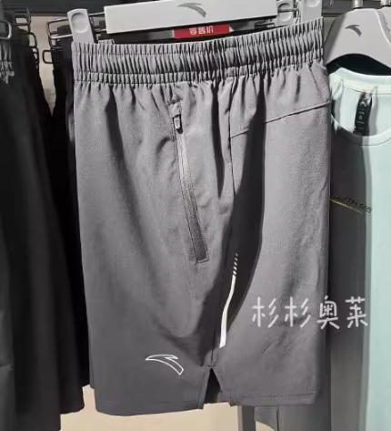 安踏正品运动男装2025夏新款跑步薄款速干梭织五分短裤152535501R 商品图0