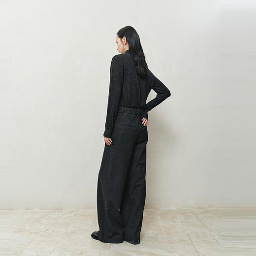 NEELLY纳俪商场同款冬季新款垂感休闲直筒裤女舒适百搭阔腿长裤N25103H01077 商品图1