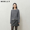 NEELLY纳俪商场同款冬新款假两件圆领百搭针织开衫女显瘦亲肤上衣N25103A01061 商品缩略图0