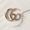GUCCI 古驰 女士绗缝V型牛皮革 GG Marmont系列 链式单肩包 白色 837745 AAET8 9050 商品缩略图6