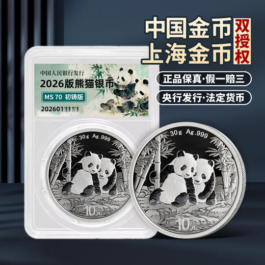 【熊猫币】2026年熊猫30克银币央行发行·999足银·绿盒装·首发版 商品图3