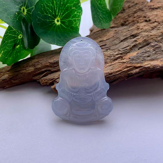 派瑞翡翠 翡翠观音 冰种 冰紫 商品图0
