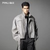 PINLI品立2025秋季新款男士宽松短款翻领梭织茄克机车型男外套潮GD253104156 商品缩略图3
