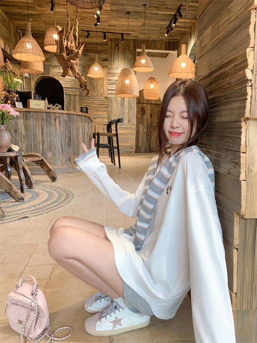 【129元任选2件】最后一波现货！韩版长袖T恤打底慵懒风宽松 商品图9