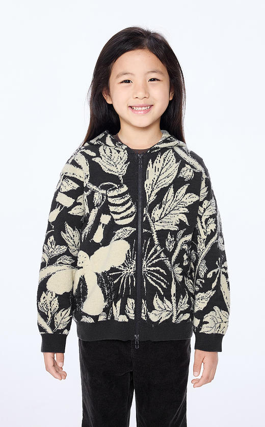 jnby  25年冬款  中长款开襟毛衫  1P0311970 商品图5