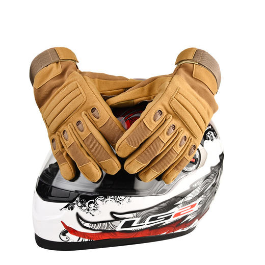 新款男机车摩托车手套户外运动战术全指手套防滑耐磨防护安保手套 商品图3