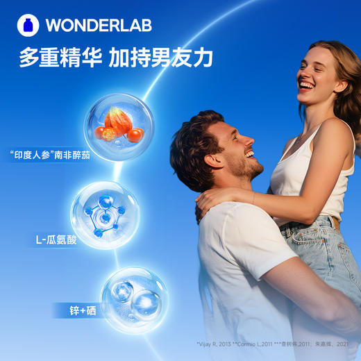 【宁波保税仓】万益蓝 WonderLab 男士复合维生素2.0 27种男士营养 舒压解疲精力爆棚 商品图4