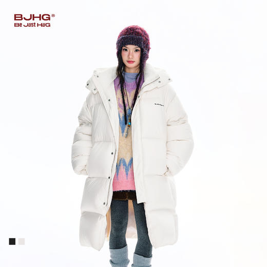 BJHG不计后果长款羽绒服男款冬季新款情侣90鸭绒加厚外套防寒服女 商品图0