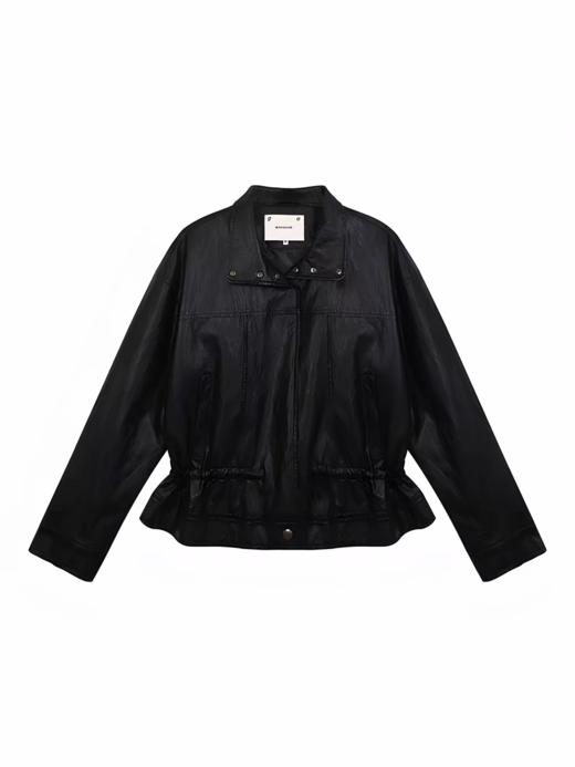 马得工地/MDGDWT13050/弧形分割皮衣夹克 商品图3