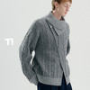 启世录TIWILLTANG“际叠塑形”交错翻领毛衫 商品缩略图3
