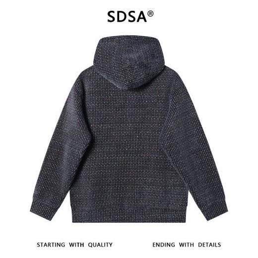 WY1232SDSA男士秋冬新款痞帅男装潮牌彩色绒毛抽绳连帽卫衣百搭宽松上衣 商品图5