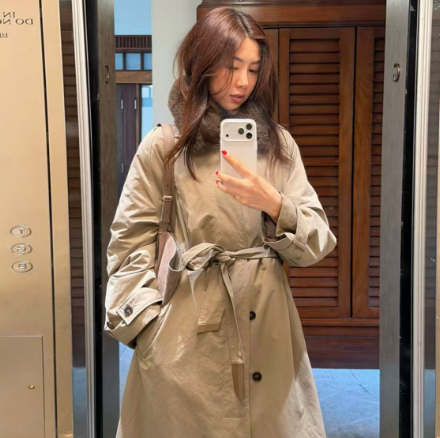 ROMI STUDIO轻柔山羊绒毛领三防新雪丽3M棉层长款外套RWCWW86766