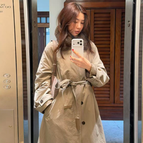 ROMI STUDIO轻柔山羊绒毛领三防新雪丽3M棉层长款外套RWCWW86766