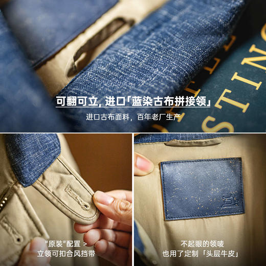 马登工装美式复古N1甲板服加厚保暖棉服立领短款夹克外套男款秋冬 商品图3