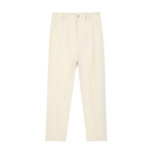 NEELLY纳俪商场同款冬新款直筒加绒显瘦西装裤女百搭修饰腿型长裤N25114H04575 商品图3