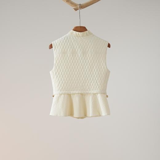 西子/星光暖暖重工钉珠菱格绗缝夹棉收腰小香风马甲/MJYF0253 商品图2