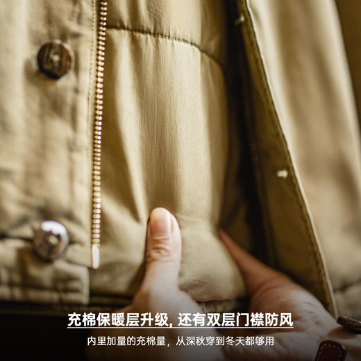 马登工装美式复古N1甲板服加厚保暖棉服立领短款夹克外套男款秋冬 商品图2