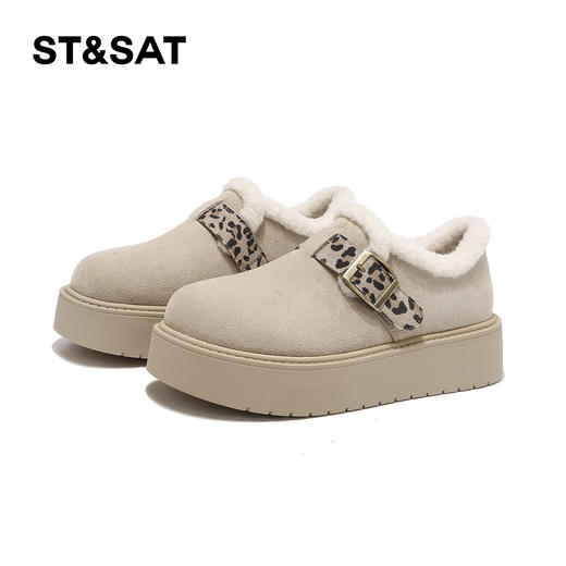 星期六加绒时髦豹纹扣带百搭保暖勃肯SSD411DT5N 商品图8