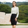 AD2023冬新款女装别致洋气肌理感时尚气质优雅荡领宽松垂感衬衫 商品缩略图2