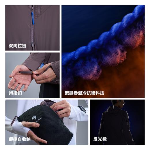 内道新品聚能卷防风带帽软壳男士连帽抗湿冷功能保暖跑步外套 商品图1