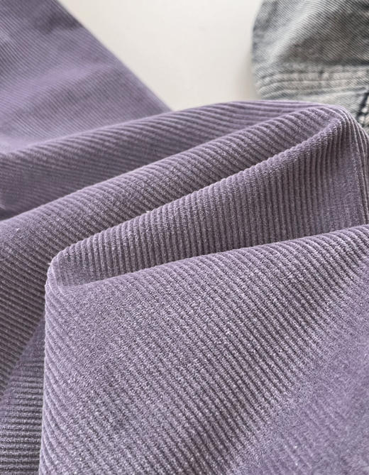 杨采钰法国𝐁𝐒灯芯绒紫色直筒裤阔腿裤101708 商品图8