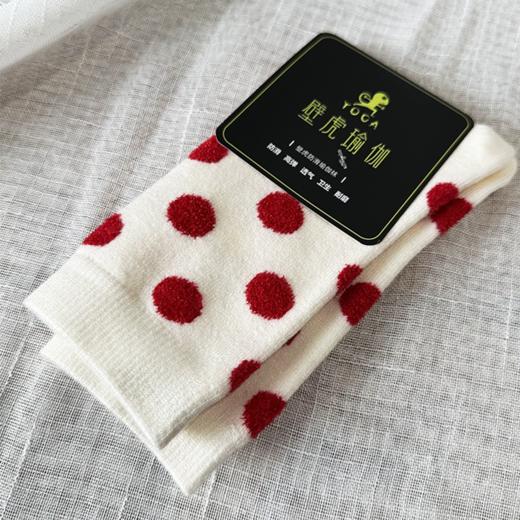 壁虎瑜伽【2510WZ439】平安喜乐兔绒中筒瑜伽袜【5天发货】 商品图7