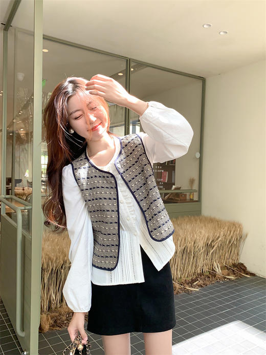 【129元任选2件】最后一波现货！色织小香马甲百搭背心外套 商品图8