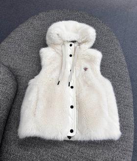 女款毛绒马甲外套ba018