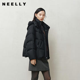 NEELLY纳俪商场同款冬新款时尚休闲短款羽绒服女百搭90白鸭绒外套N25103L01073