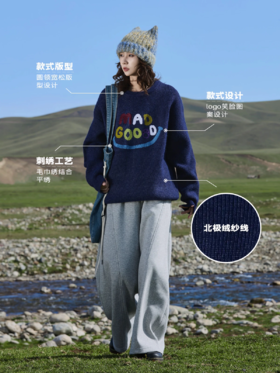 马得工地/MDGDMY244506/笑脸圆领毛衣