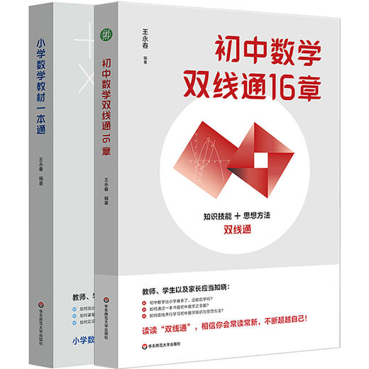 小学数学教材一本通 初中数学双线通16章 王永春 数学思想方法 小学数学学习方法 商品图0