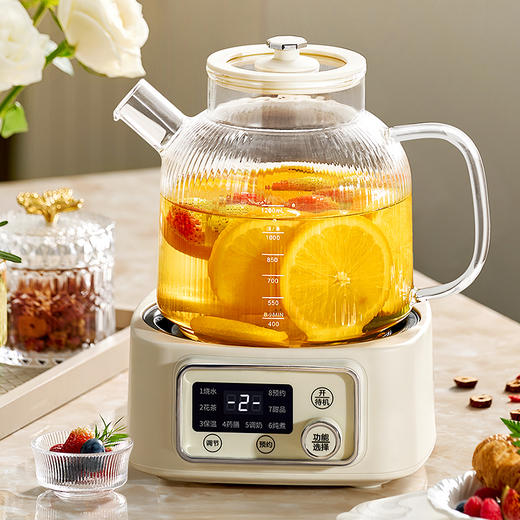 JIM积米丨全玻璃智能花茶壶煮茶烧水壶多功能养生壶【 BC-H12X】 商品图3