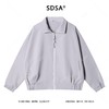 SDSA秋冬新款痞帅男装时尚简约褶皱拉链翻领运动夹克外套百搭时尚 商品缩略图0