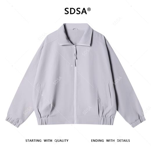 SDSA秋冬新款痞帅男装时尚简约褶皱拉链翻领运动夹克外套百搭时尚 商品图0