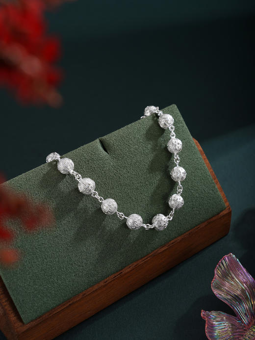 子佩集S990银【绣球花】手链【ZYZSL】花丝2510 商品图2