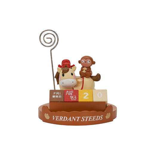 大英博物馆 小马团子系列 马上封侯 日历便签夹桌面小摆件 商品图4