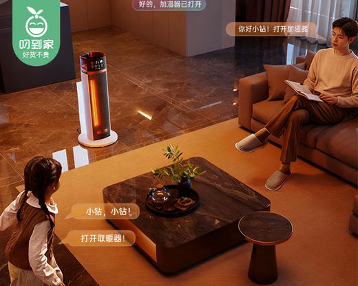 【预售-12月29日配送】【快递发货】钻石牌加湿器语音石墨烯取暖器QNS2516DR（加湿语音石墨烯）/1件 商品图3